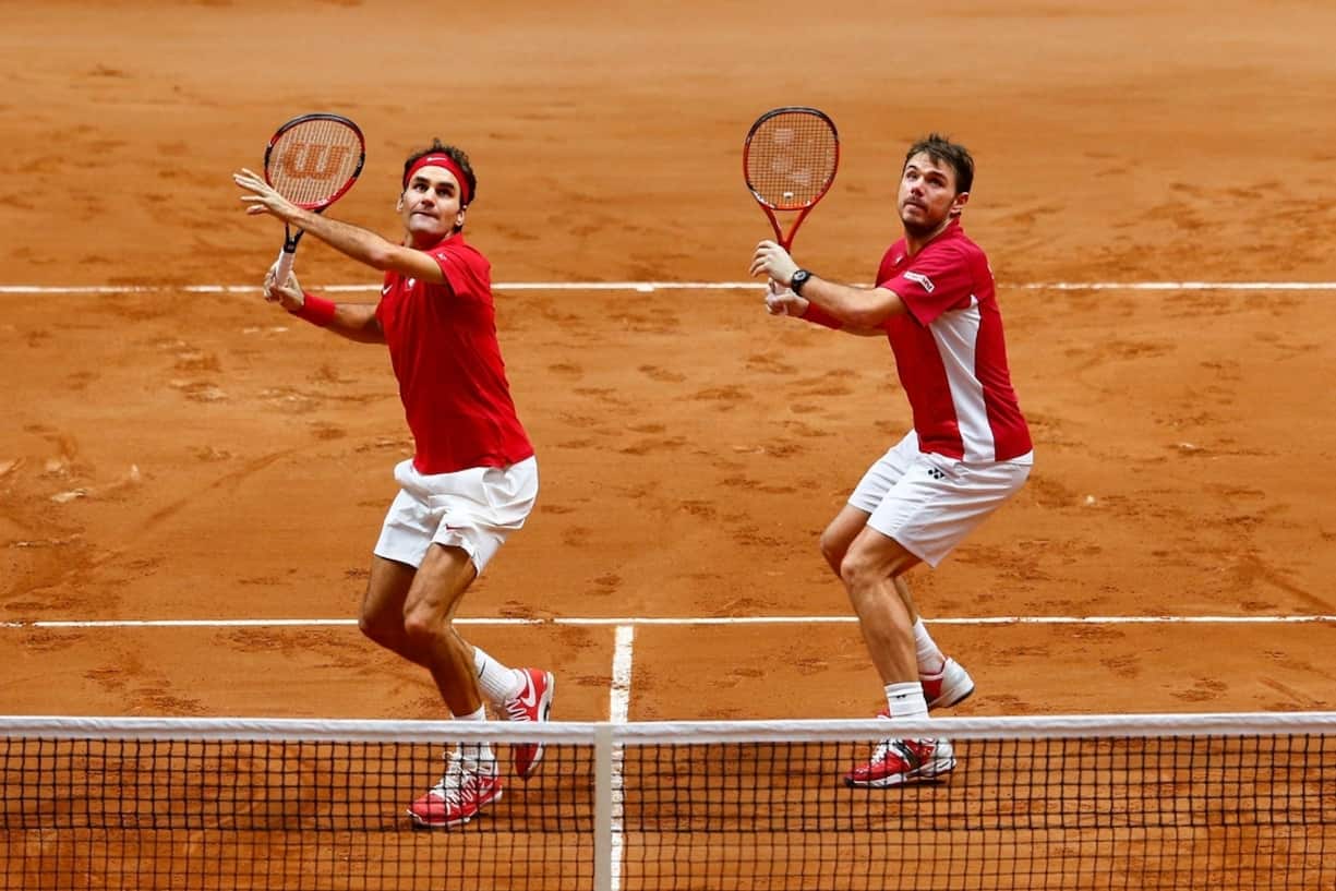 Roger Federer et Stanislas Wawrinka