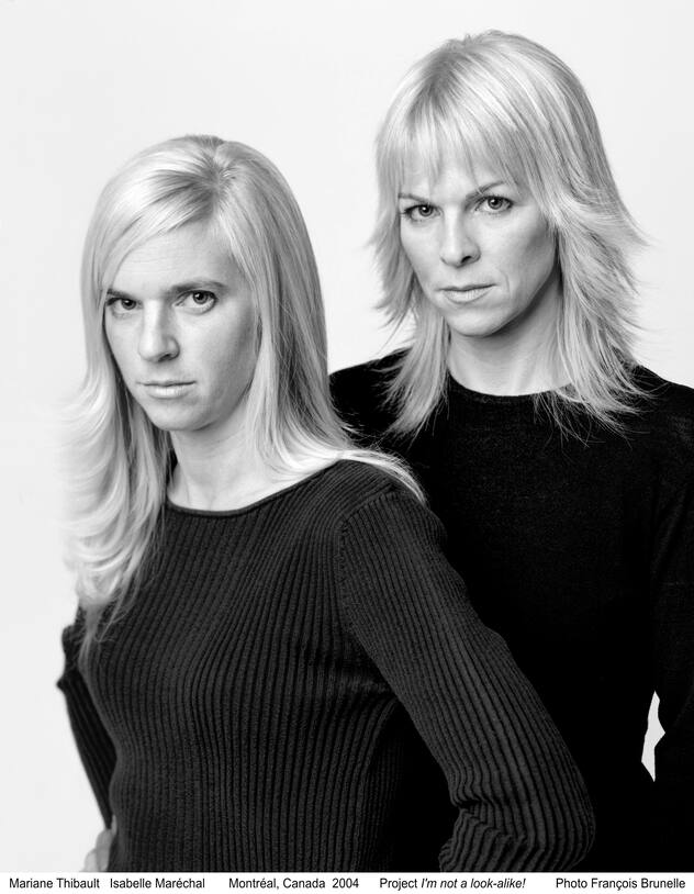 Sosies photographiées par François Brunelle