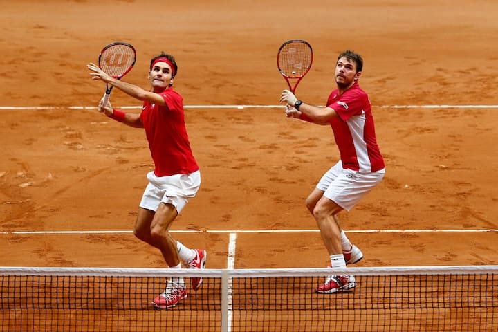 Roger Federer et Stanislas Wawrinka