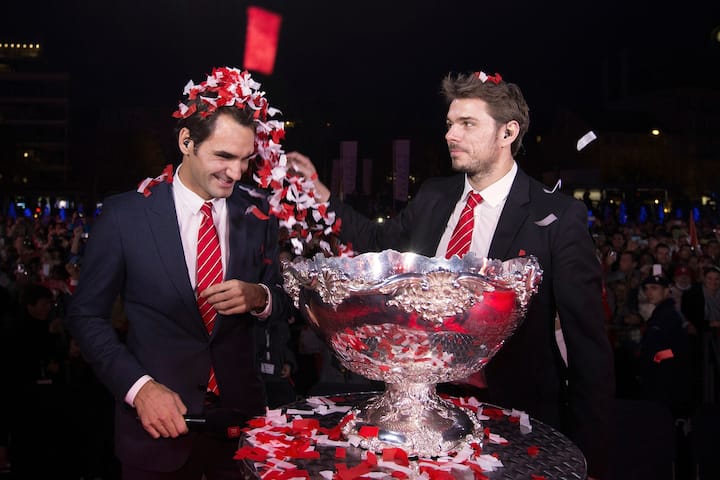 Roger Federer et Stanislas Wawrinka